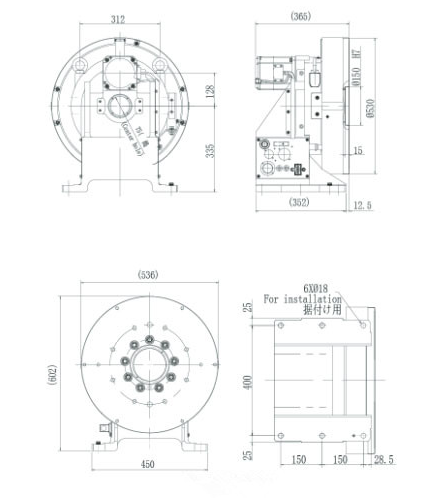 1PC1000變位機(jī)內(nèi)部結(jié)構(gòu)圖